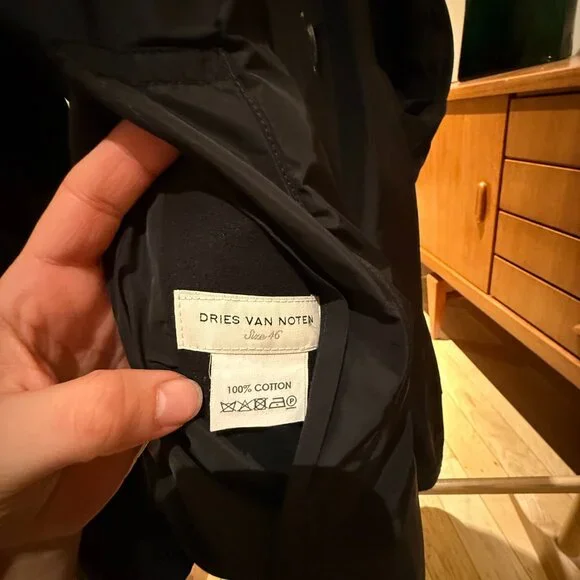 Dries Van Noten Multicolour Cotton Men’s Coat – Size 46 FR | Designer Outerwear - Picture 10 of 10